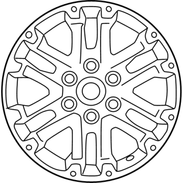 Toyota 42611-0C300 Wheel, Alloy