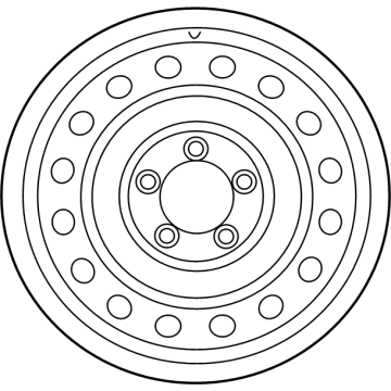 Toyota 42601-0C080 Wheel, Spare