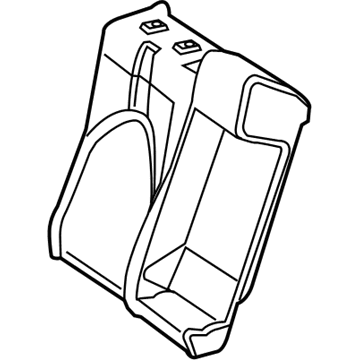 71651-06470 Toyota Seat Back Pad, Passenger Side Illustration 1 of 1