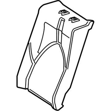71652-06250 Toyota Seat Back Pad, Driver Side Illustration 1 of 1