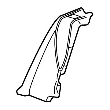 71665-06140 Toyota Bolster Pad, Passenger Side Illustration 1 of 1