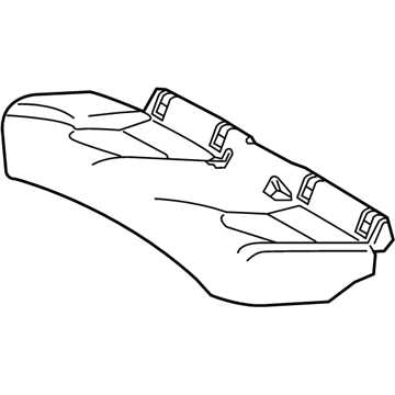 71075-06Q40-A3 Toyota Cushion Cover, Beige, Rear Illustration 1 of 1