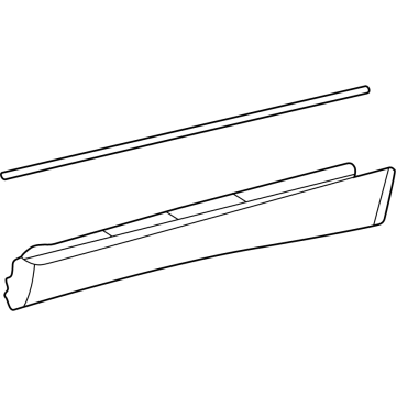 Toyota Crown Signia Door Moldings - 75078-30050
