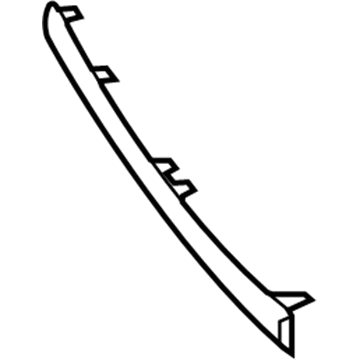 53121-02210 Toyota Upper Molding, Passenger Side Illustration 1 of 1