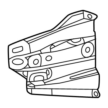 61145-AK010 Toyota Gusset, Front Body Pillar, Lower Passenger Side Illustration 1 of 1