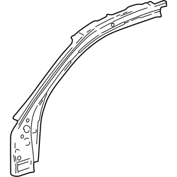 Toyota 61136-AK010 Reinforcement, Front Body Pillar, Upper Driver Side 61136-AK010 Toyota Reinforcement, Front Body Pillar, Upper Driver Side Illustration 1 of 1