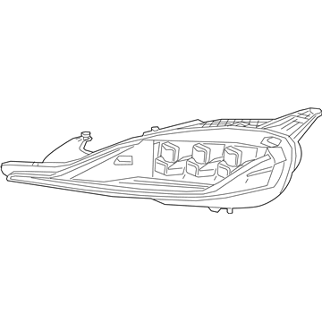 81185-WAA08 Toyota Unit, Headlamp W/Gas Illustration 1 of 1