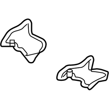 55735-52090 Toyota Cowl Top Panel Seal, Passenger Side Illustration 1 of 1