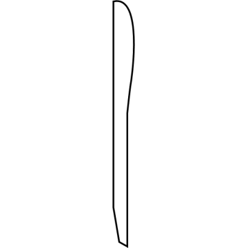 58743-04030 Toyota Side Panel Protector, Passenger Side Illustration 1 of 1