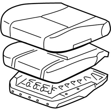 Toyota Seat Cushion - 71001-60C70-A0