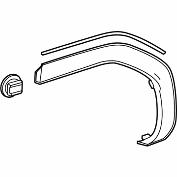 Toyota 75605-60170 Wheel Opening Molding