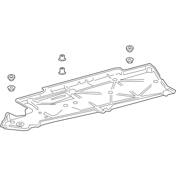 Toyota 58166-06040 Under Cover