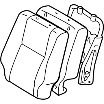 Toyota 71440-0C041-B2 Seat Back Assembly