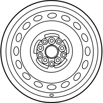 Toyota 42611-47631 Wheel, Spare