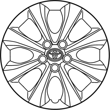 Toyota 42602-02540 Wheel Cover