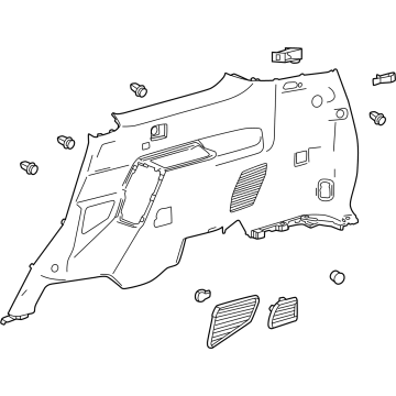 Toyota 64730-60370-C0 Lower Quarter Trim