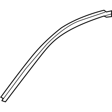 75754-06030 Toyota Upper Molding, Driver Side Illustration 1 of 1