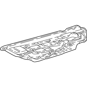51444-06010 Toyota Under Cover, Rear Driver Side Illustration 1 of 1