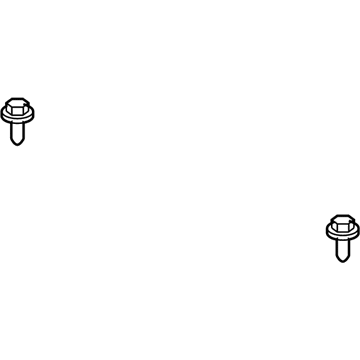 Toyota 90167-40027 Side Molding Screw