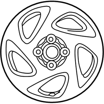 42611-02140 Toyota Wheel, Alloy Illustration 1 of 1