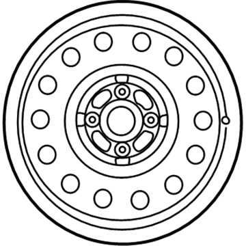 42611-1A141 Toyota Wheel, Steel Illustration 1 of 1