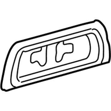 Toyota 76811-0C010-C0 License Pocket