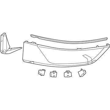 Toyota 76896-12100-A1 Spoiler Assembly