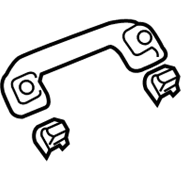 74610-06120-B0 Toyota Grip Handle, Gray, Front Illustration 1 of 1