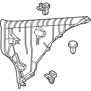 62472-WB003 Toyota Upper Quarter Trim, Inner Driver Side Illustration 1 of 1