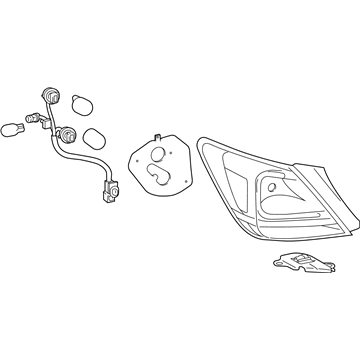 Toyota 81550-07060 Combination Lamp Assembly