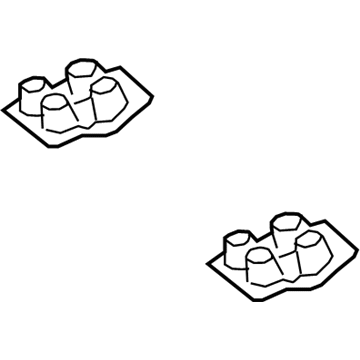 63347-02080 Toyota Headliner Silencer, Passenger Side Illustration 1 of 1