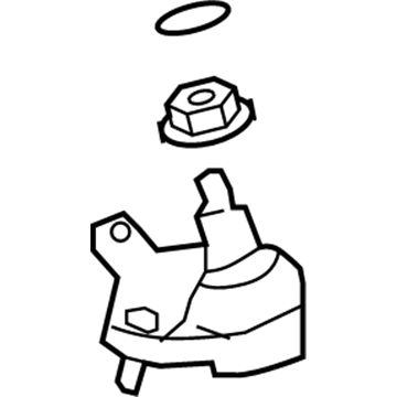 43330-09720 Toyota Joint Assembly, Lower Ball, Front Passenger Side Illustration 1 of 1
