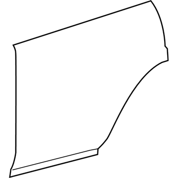 67114-35080 Toyota Outer Panel, Driver Side Illustration 1 of 1
