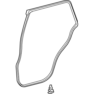Toyota 67871-35091 Door Weatherstrip, Passenger Side 67871-35091 Toyota Door Weatherstrip, Passenger Side Illustration 1 of 1