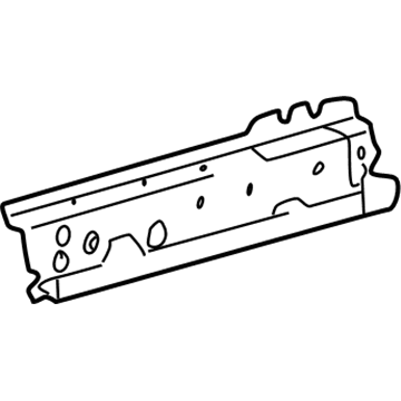 57401-17010 Toyota Side Rail, Inner Passenger Side Illustration 1 of 1