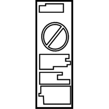 74596-02020 Toyota Caution Label Illustration 1 of 1