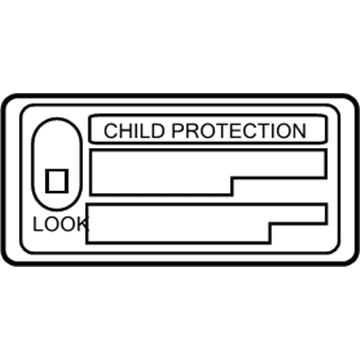 Toyota 69339-AA020 Label