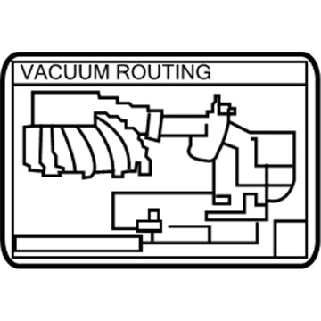17792-0H050 Toyota Vacuum Diagram Illustration 1 of 1