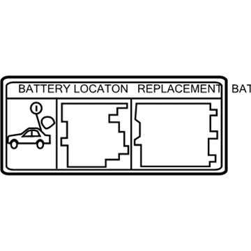 G9275-76020 Toyota Label, Battery Caution Illustration 1 of 1