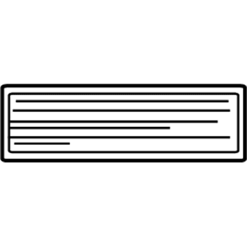 11282-21010 Toyota Battery Label Illustration 1 of 1