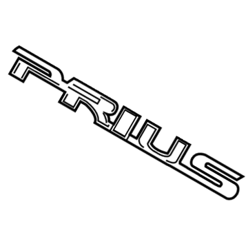 Toyota 75442-47200 Nameplate
