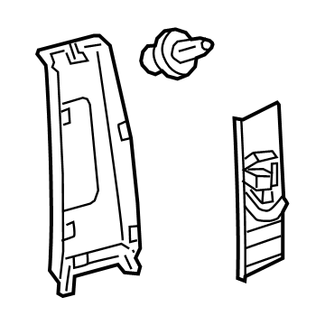 Toyota 62410-06240-B6 Upper Center Pillar Trim