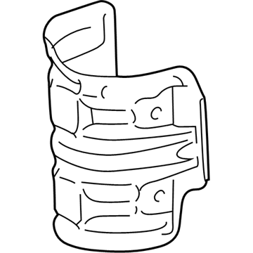 25586-0V010 Toyota Heat Shield, Lower Illustration 1 of 1