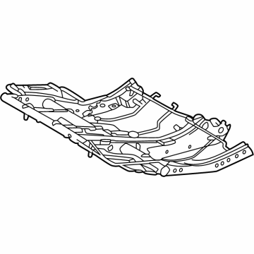 71015-35110 Toyota Frame Sub-Assembly, Rear Seat Cushion Illustration 1 of 1