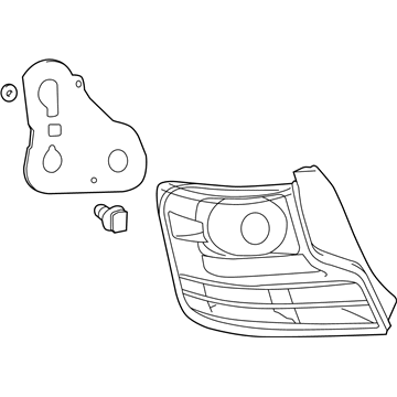 81551-21320 Toyota Tail Lamp, Passenger Side Illustration 1 of 1