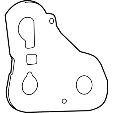 81554-21280 Toyota Tail Lamp Gasket, Passenger Side Illustration 1 of 1