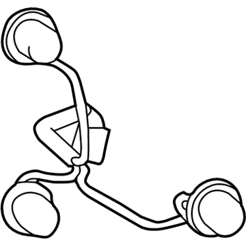81555-21290 Toyota Socket & Wire, Rear Illustration 1 of 1