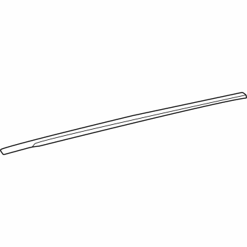 75557-08011 Toyota Moulding, Roof Drip Side Finish, Center Passenger Side Illustration 1 of 1