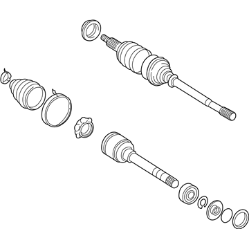 Toyota 43410-06050-84 Axle Assembly