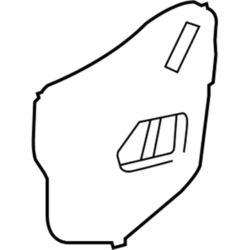 67832-60080 Toyota Water Deflector, Driver Side Illustration 1 of 1
